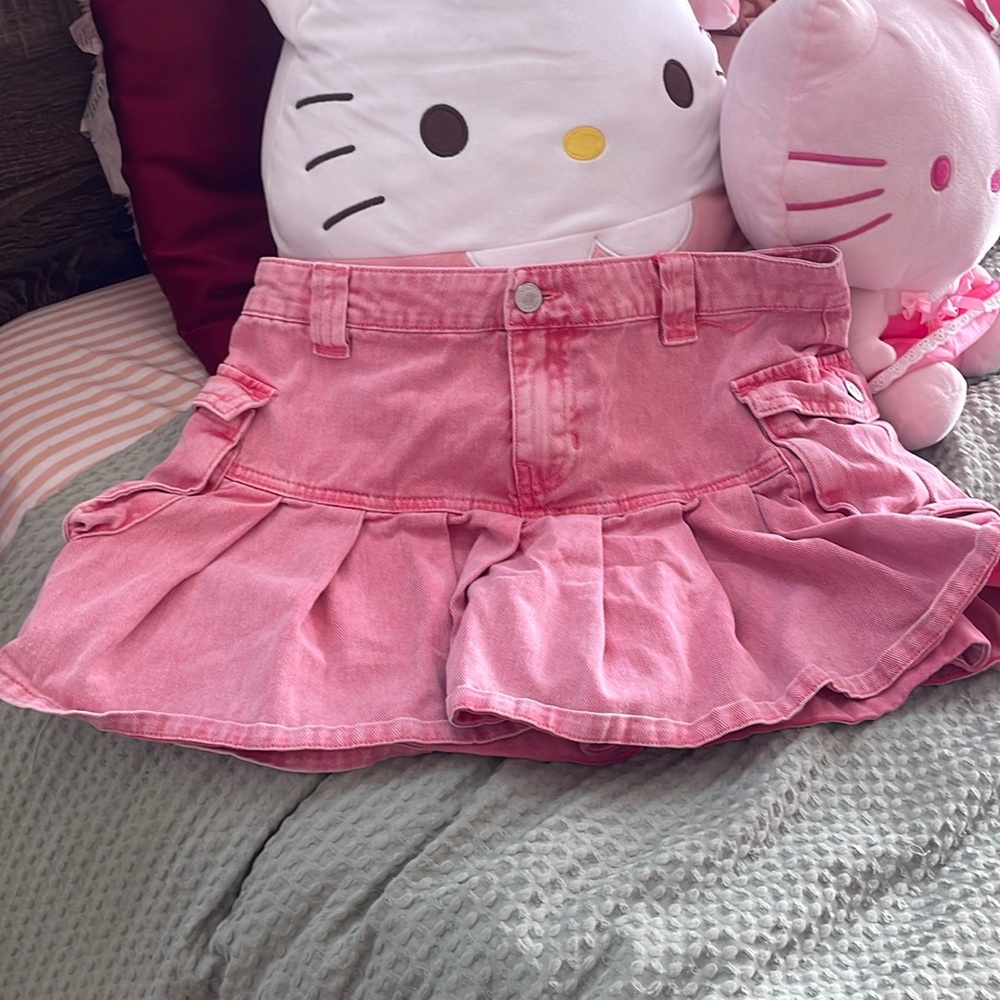 pink forever 21 mini skirt Medium